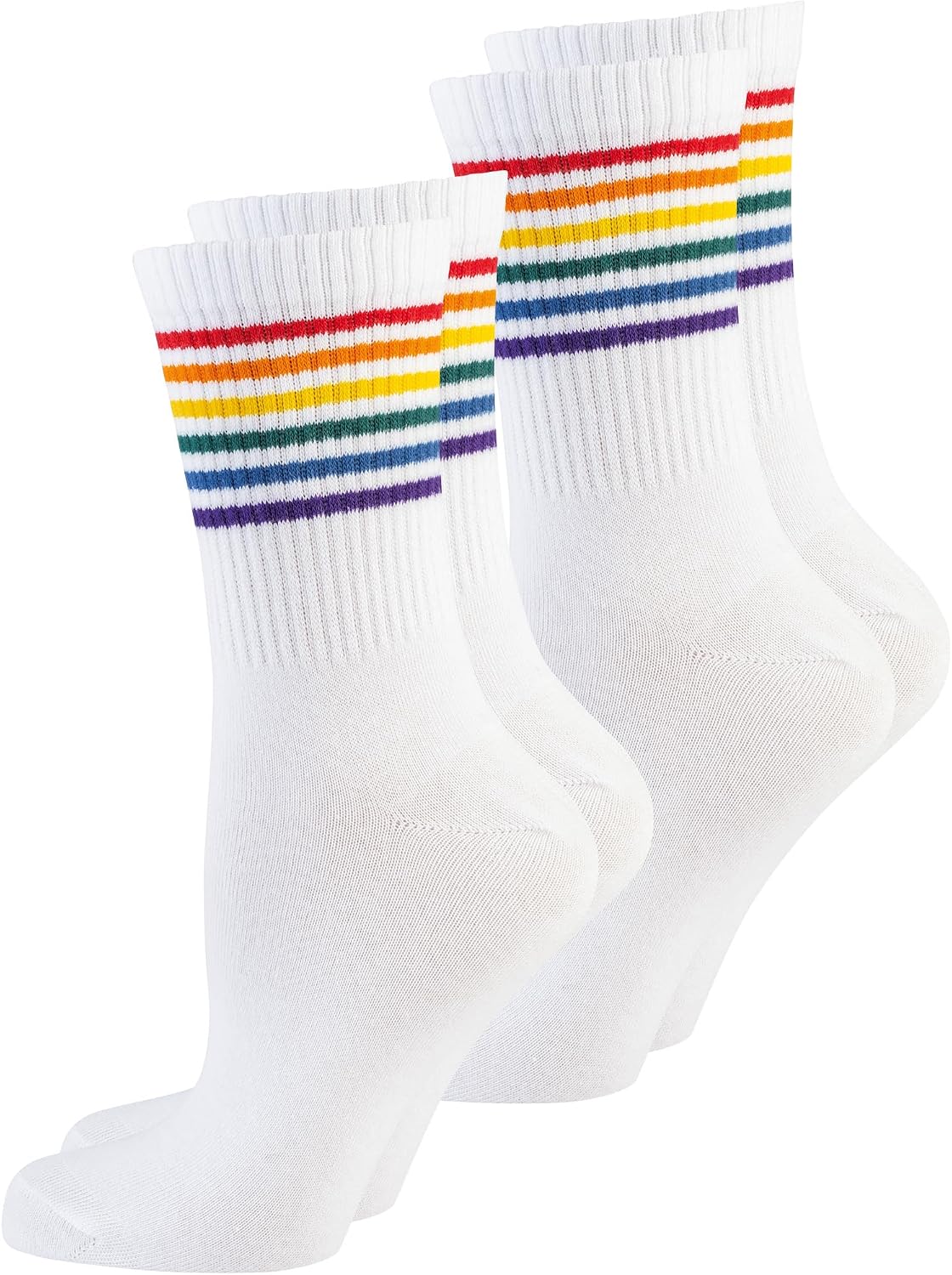 Sportsocken — unisex, atmungsaktiv, aus Baumwolle, im Retro-Stil