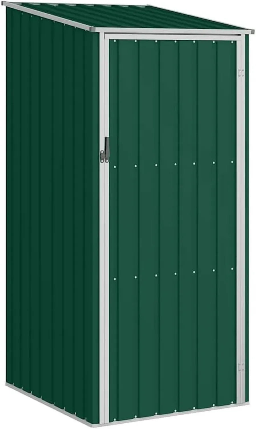 Metallgerätehaus für den Garten, Grün, 87x98x159cm, Langlebiger Geräteschuppen aus Stahl
