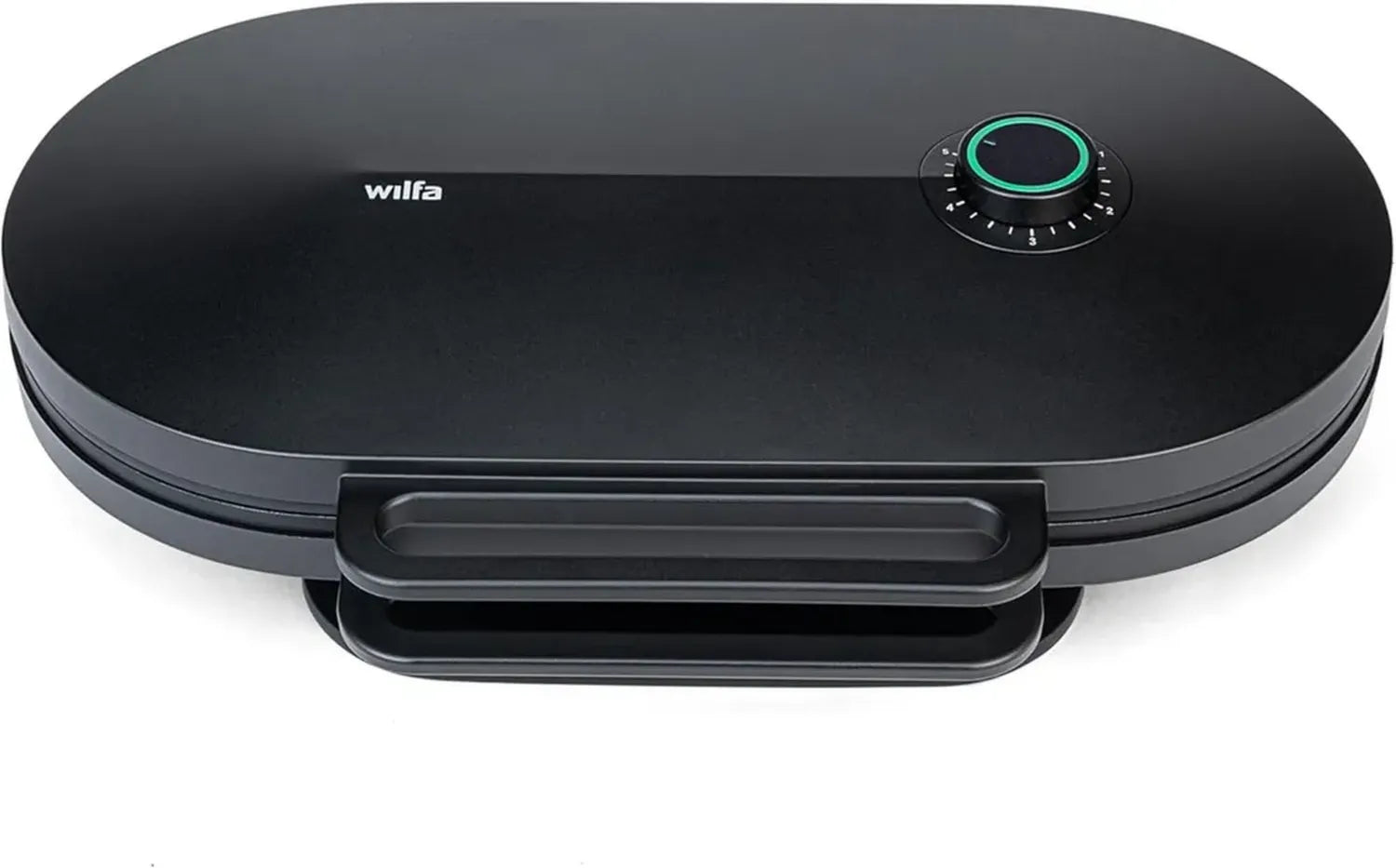Doppelte Wilfa Waffeleisen – 6 Herzwaffeln, 22cm, Antihaft, inkl. Teigkelle, Schwarz