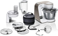 Bosch Küchenmaschine Serie 4 mit integrierter Waage, 1000W, Edelstahl-Schüssel 3,9L, umfangreiches Zubehör, weiß