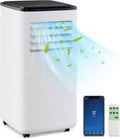 COSTWAY 9000 BTU Tragbares Klimagerät, 4-in-1 mit Kühlung, Ventilator, Heizung & Luftentfeuchter, Schlafmodus, 24-Stunden-Timer, Fernbedienung