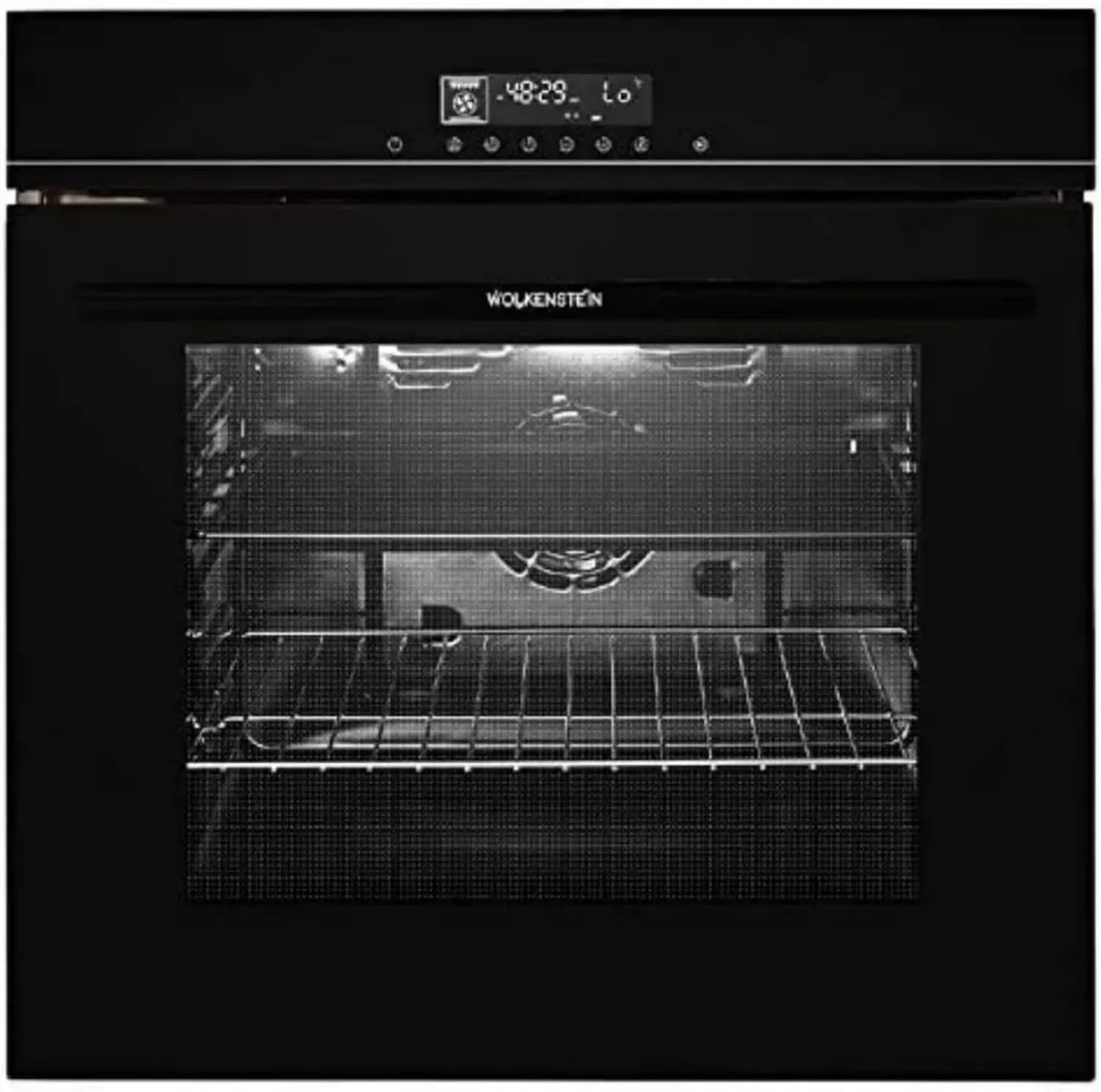 WOLKENSTEIN Einbaubackofen 74L mit Heißluft und Grill, 4 Automatikprogrammen, Touch-Display, Hydro Clean, Energieklasse A
