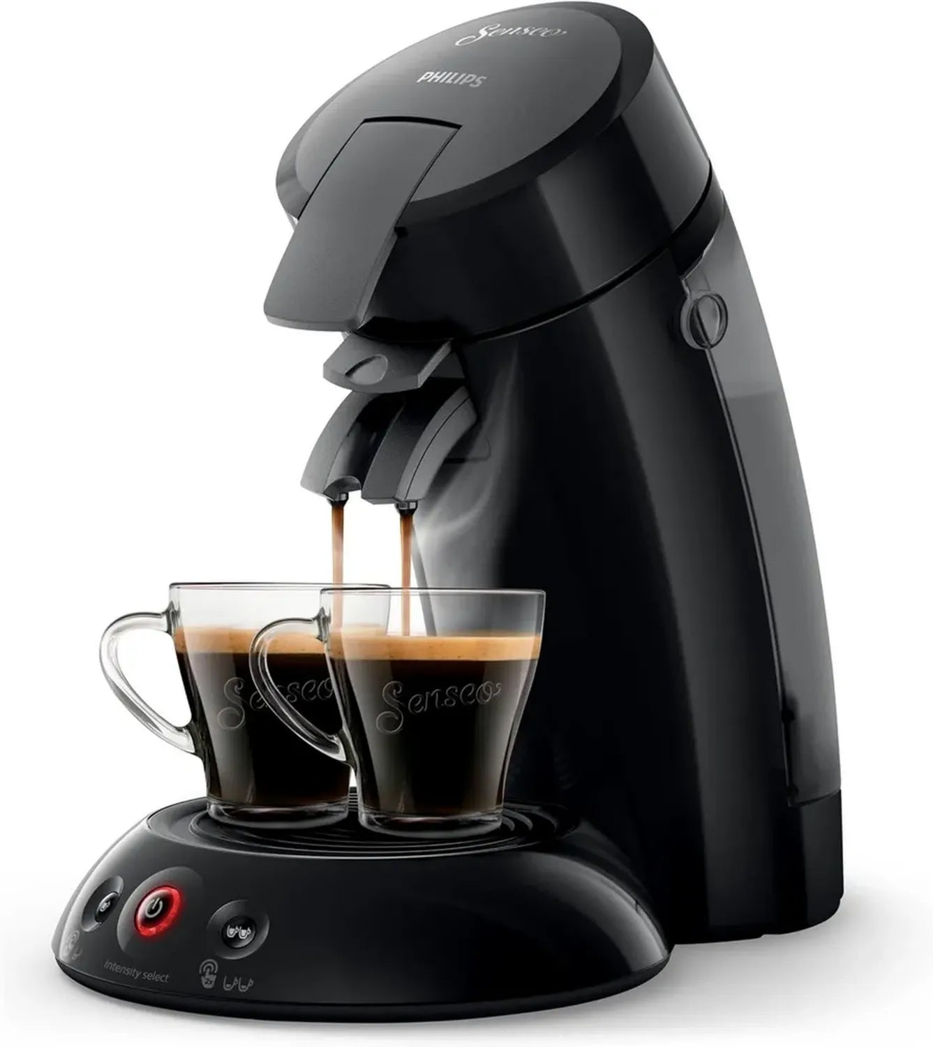 Philips Senseo HD6553/67 Kaffeepadmaschine mit Kaffee Boost & Crema Plus, Schwarz